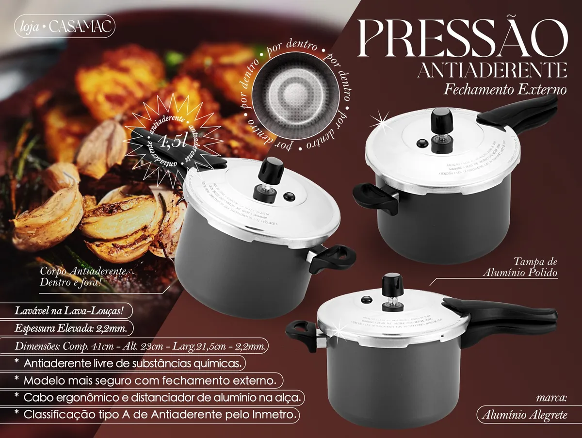 Mega Jogo De Panelas Antiaderente Cozinha Completa 19 Peças - Image 8